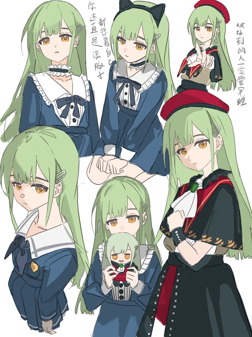 wakaba mutsumi and mortis (bang dream! and 1 more) drawn by li_meng_shan