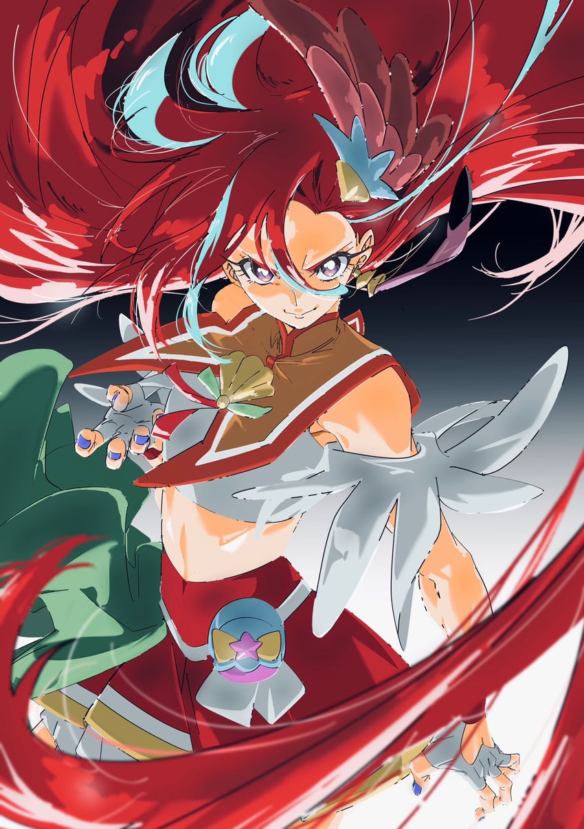 takizawa asuka and cure flamingo (precure and 1 more) drawn by yoshiyama_yuu
