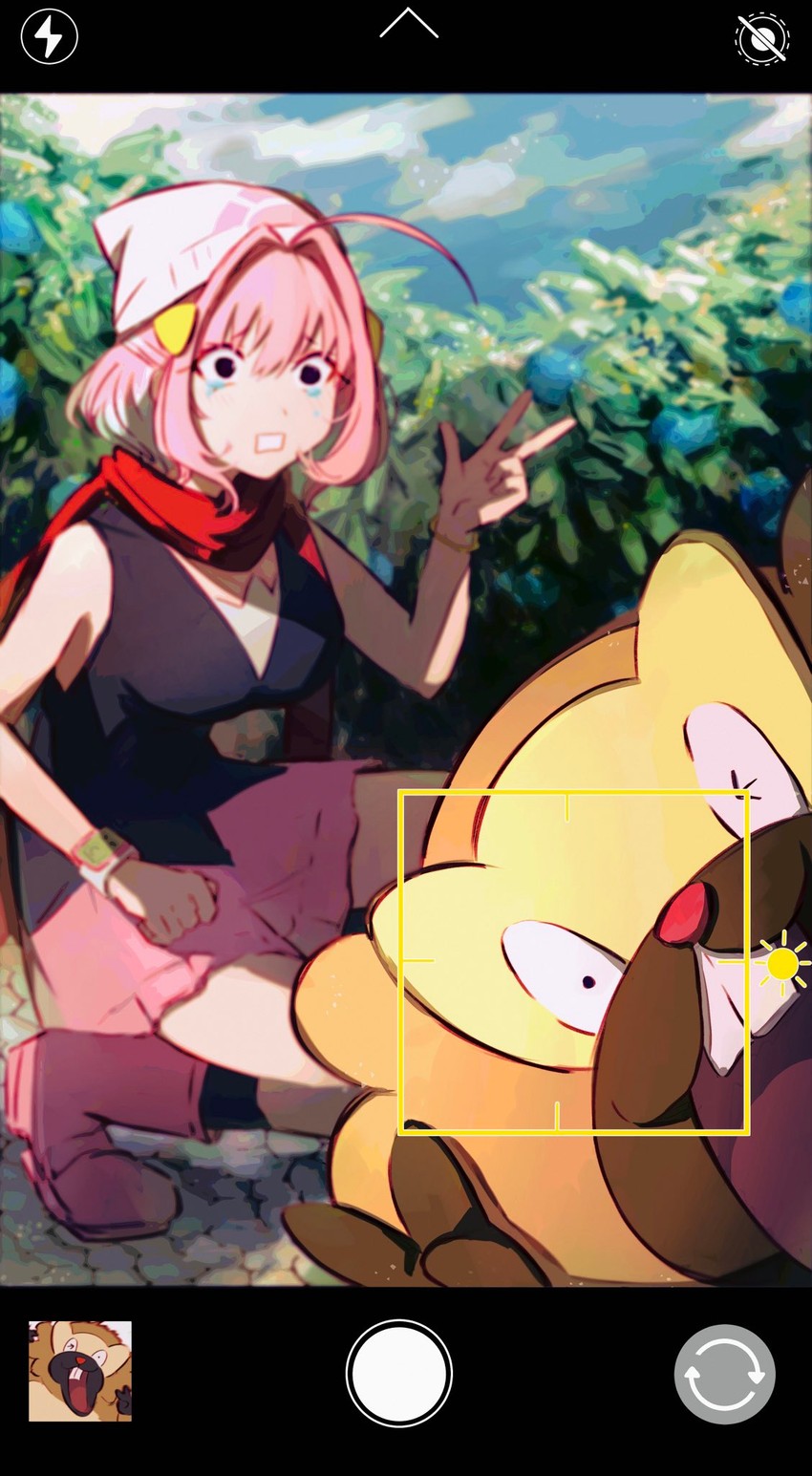 dawn, yumemi riamu, and bibarel (pokemon and 3 more) drawn by hamachamu