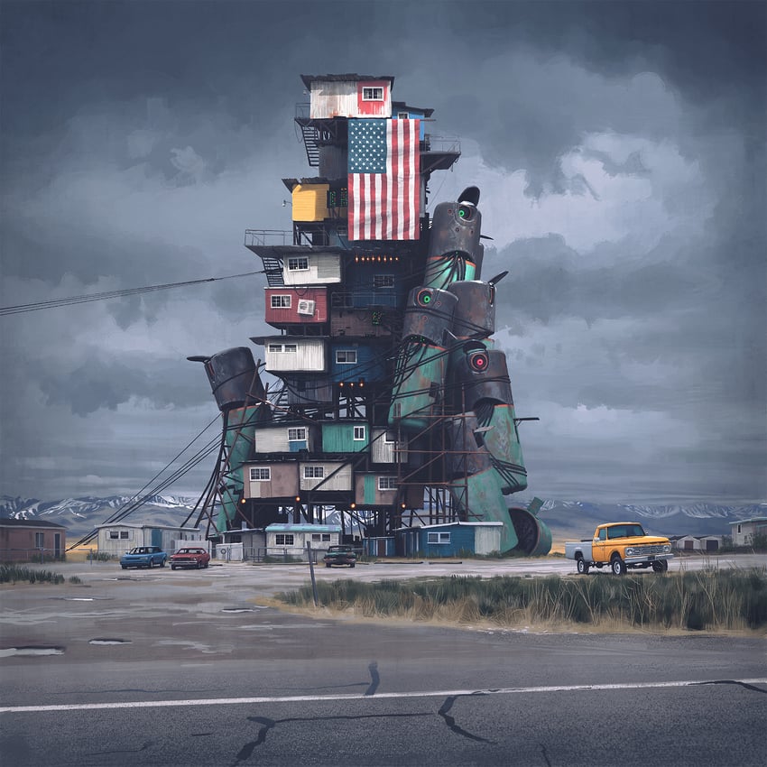 the electric state drawn by simon_stalenhag