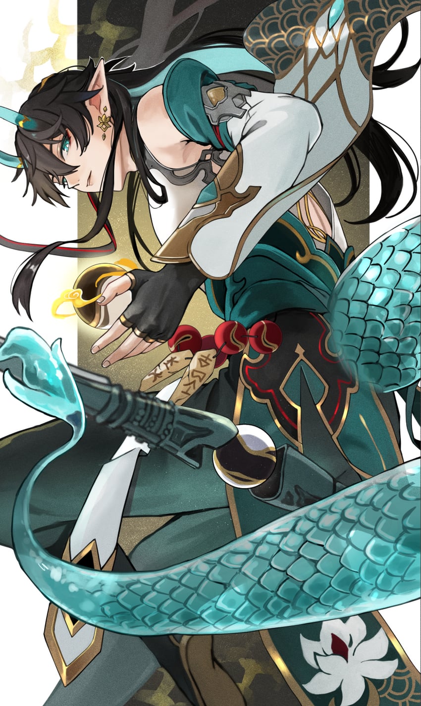 dan heng (honkai and 1 more) drawn by shiraiyu327