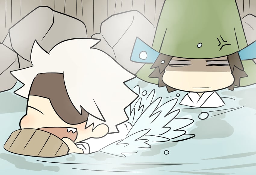 chousokabe motochika and mouri motonari (sengoku basara) drawn by aki_(pixiv_4376560)