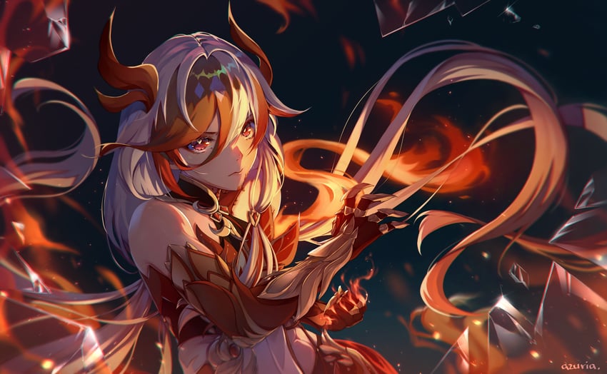 fu hua (honkai and 1 more) drawn by azuria03