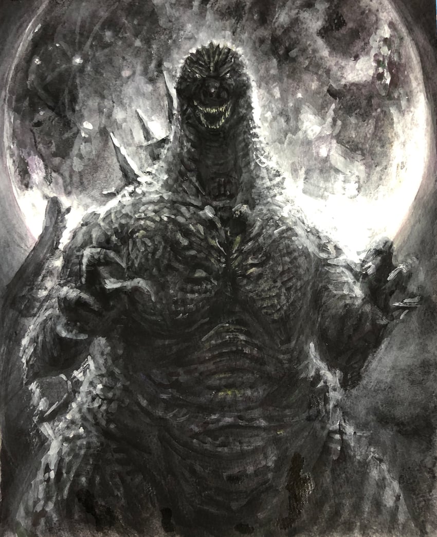 godzilla (godzilla and 1 more) drawn by g.n.a