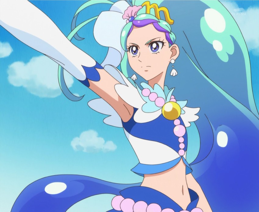 kaidou minami and cure mermaid (precure and 1 more)