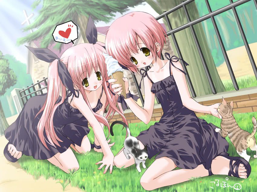kousaka alice and kousaka maria (suigetsu and 1 more) drawn by morinaga_korune