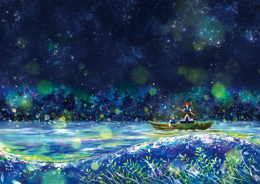 shiki eiki and onozuka komachi (touhou) drawn by tocchi