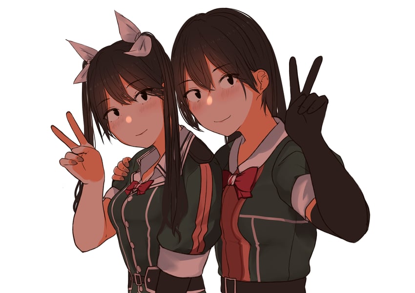 tone, chikuma, tone kai ni, and chikuma kai ni (kantai collection) drawn by hieda_(hiedanoaqn)