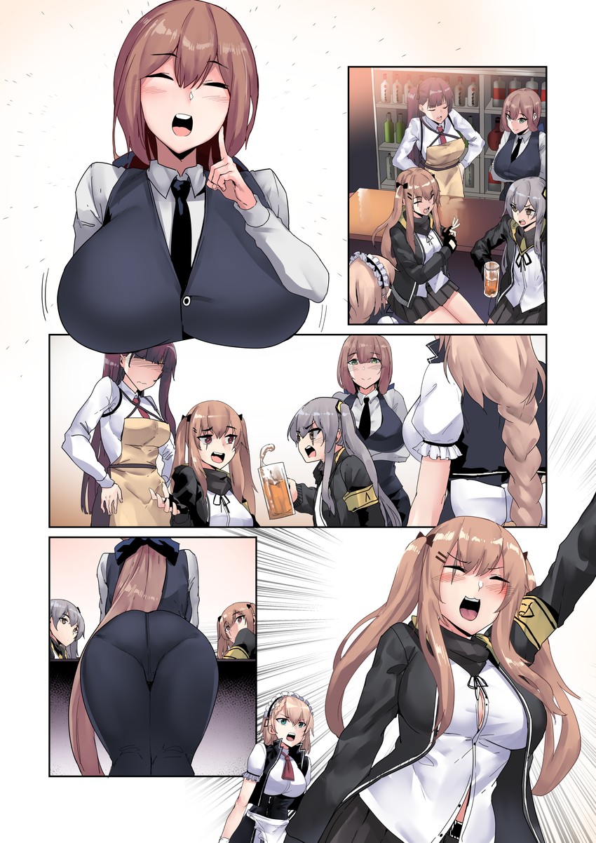 ump45, wa2000, ump9, springfield, and g36 (girls' frontline) drawn by chung_cthemax