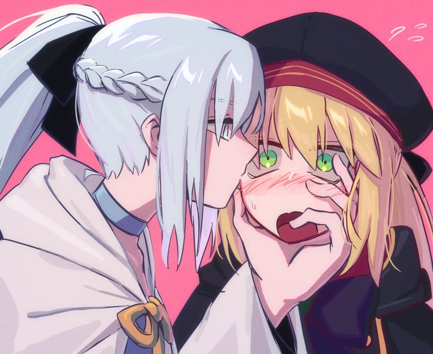 artoria pendragon, morgan le fay, and artoria caster (fate and 1 more) drawn by hwanm_fate