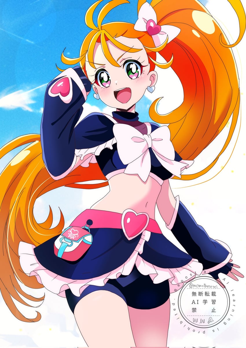 cure black and natsuumi manatsu (precure and 2 more) drawn by momotarouooi