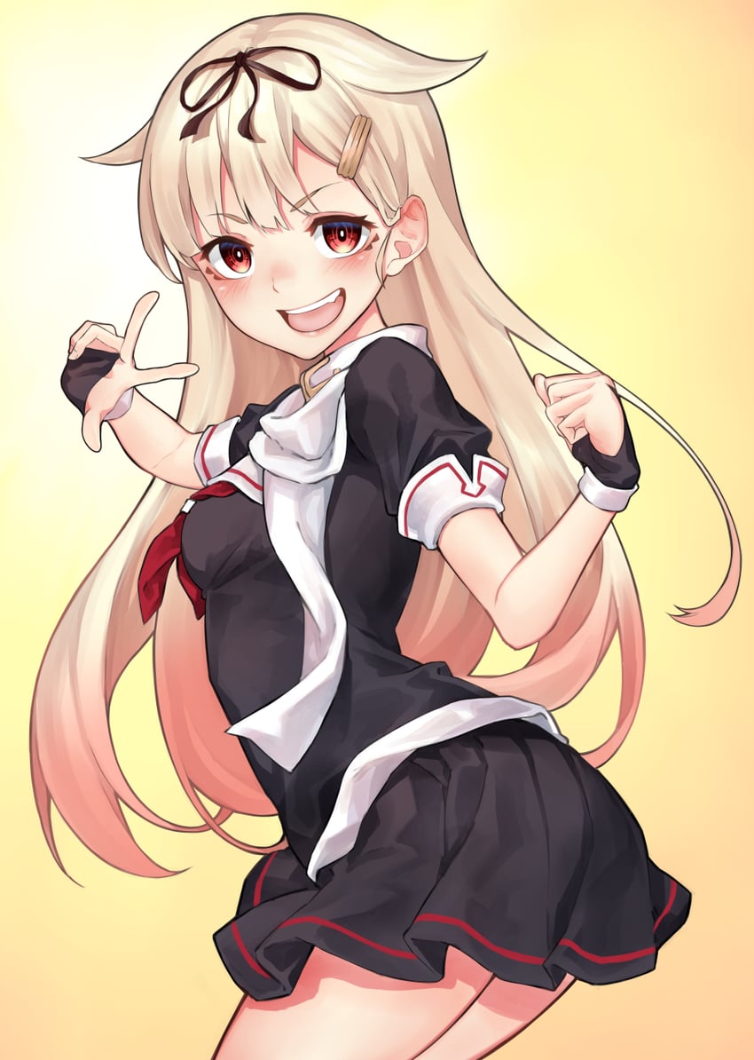 yuudachi and yuudachi kai ni (kantai collection) drawn by kamidanomi