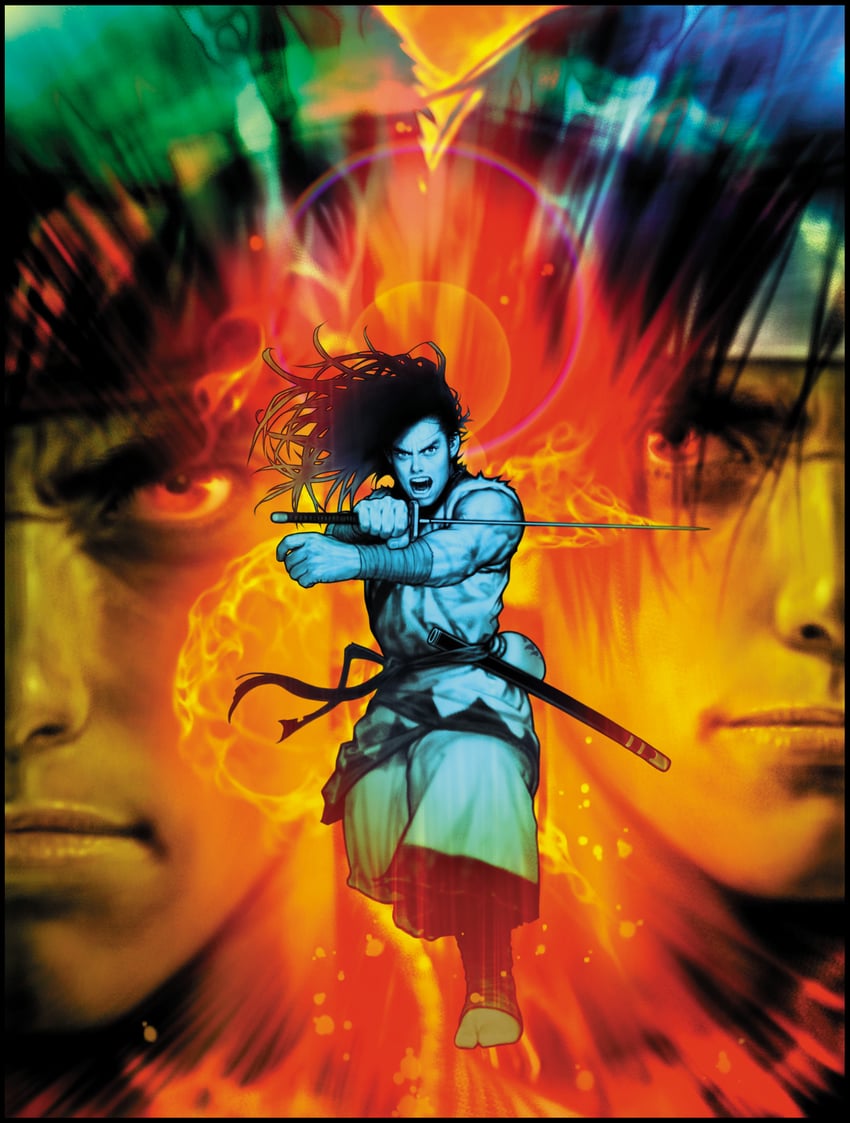 ryu, kusanagi kyou, and haoumaru (street fighter and 3 more) drawn by mori_toshiaki