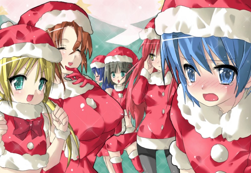 katsura hinagiku, sanzen'in nagi, maria, ayasaki hayate, aizawa sakuya, and 1 more (hayate no gotoku!) drawn by azunya!