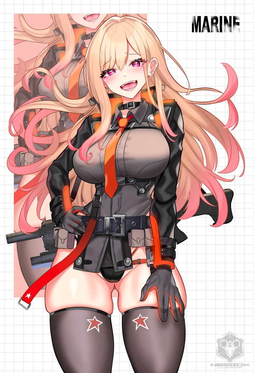 kitagawa marin and rapi (goddess of victory: nikke and 1 more) drawn by nez-box