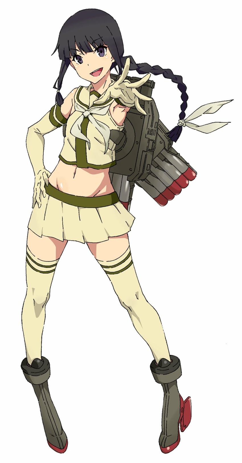 shimakaze, kitakami, and kitakami kai ni (kantai collection) drawn by akitetsu