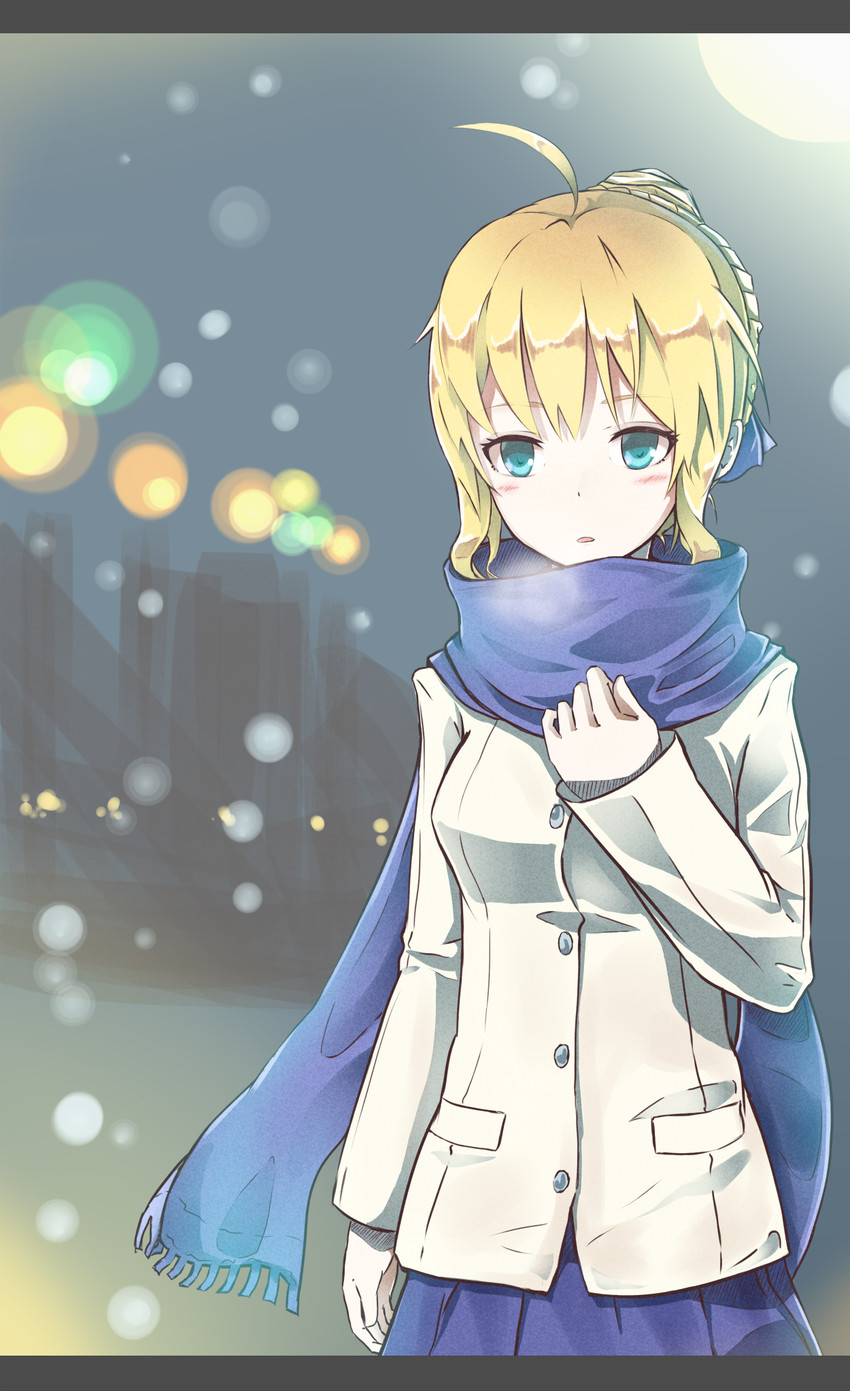 artoria pendragon and saber (fate and 1 more) drawn by yomi_(yomi14_pyaon)