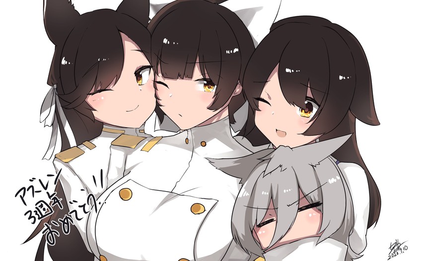 atago, takao, choukai, and maya (azur lane) drawn by chiru_(218mg)
