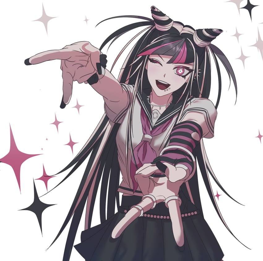 mioda ibuki (danganronpa and 1 more) drawn by mattck
