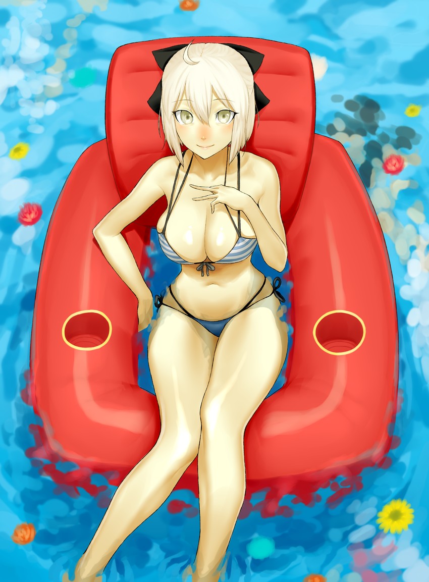okita souji (fate and 1 more) drawn by gishu