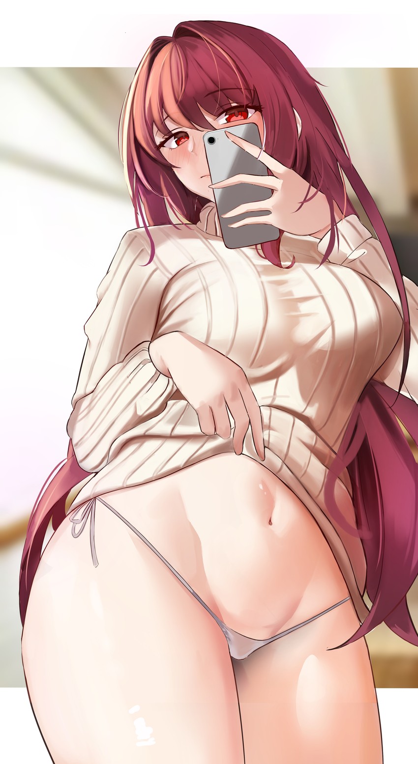 scathach (fate and 1 more) drawn by hell2_(ses0297)