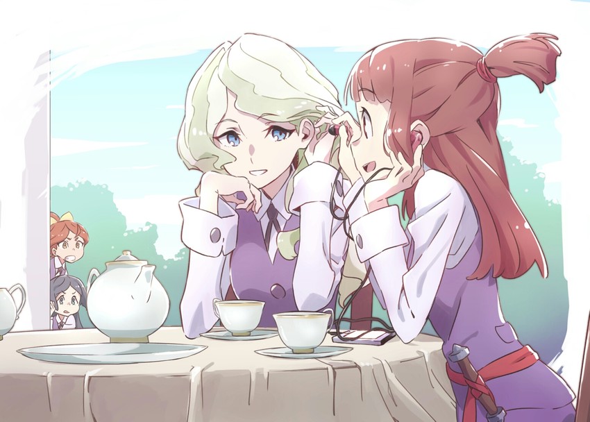 kagari atsuko, diana cavendish, barbara parker, and hanna england (little witch academia) drawn by tama_(tama-s)