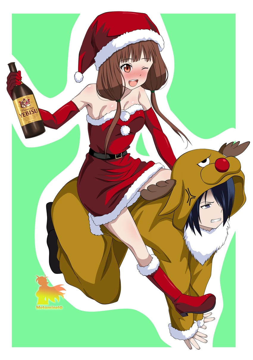 iino miko and ishigami yuu (kaguya-sama wa kokurasetai ~tensai-tachi no renai zunousen~) drawn by metaminegl