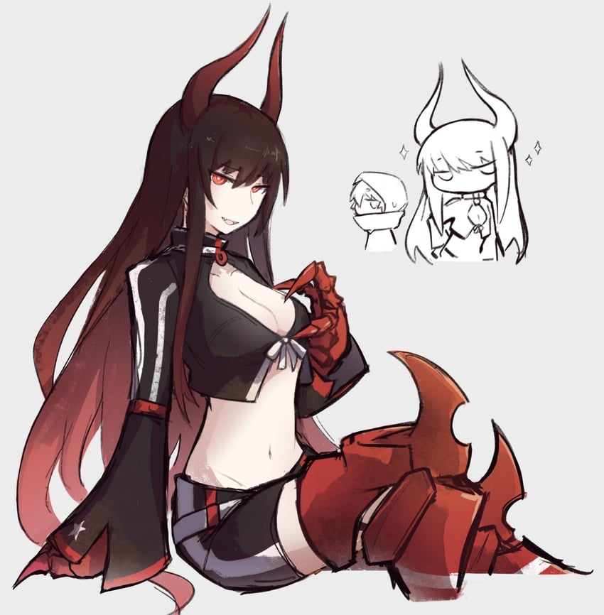 strength and black gold saw (black rock shooter) drawn by mehyuew39