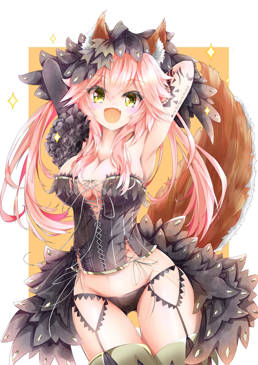 tamamo and tamamo no mae (fate and 3 more) drawn by fuyu_yasai