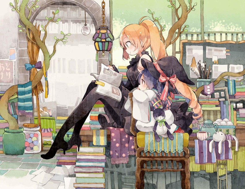 yukimi koume and quispilquette marie (urara meirochou) drawn by harikamo