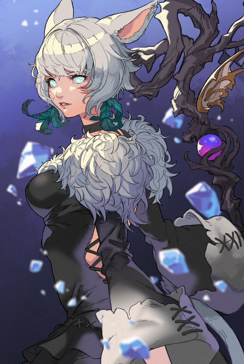 y'shtola rhul (final fantasy and 1 more) drawn by domtama