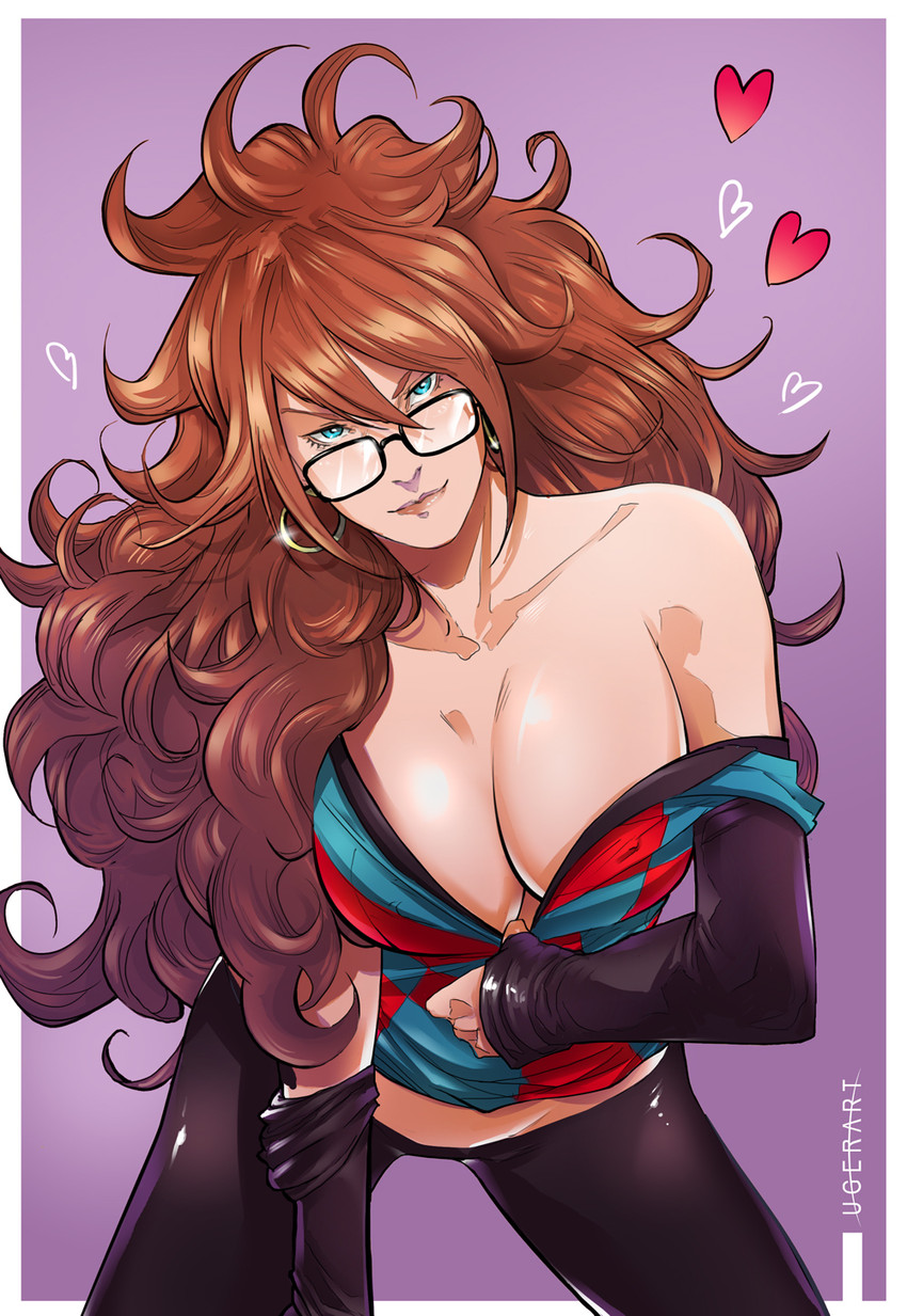 android 21 (dragon ball and 1 more) drawn by uger