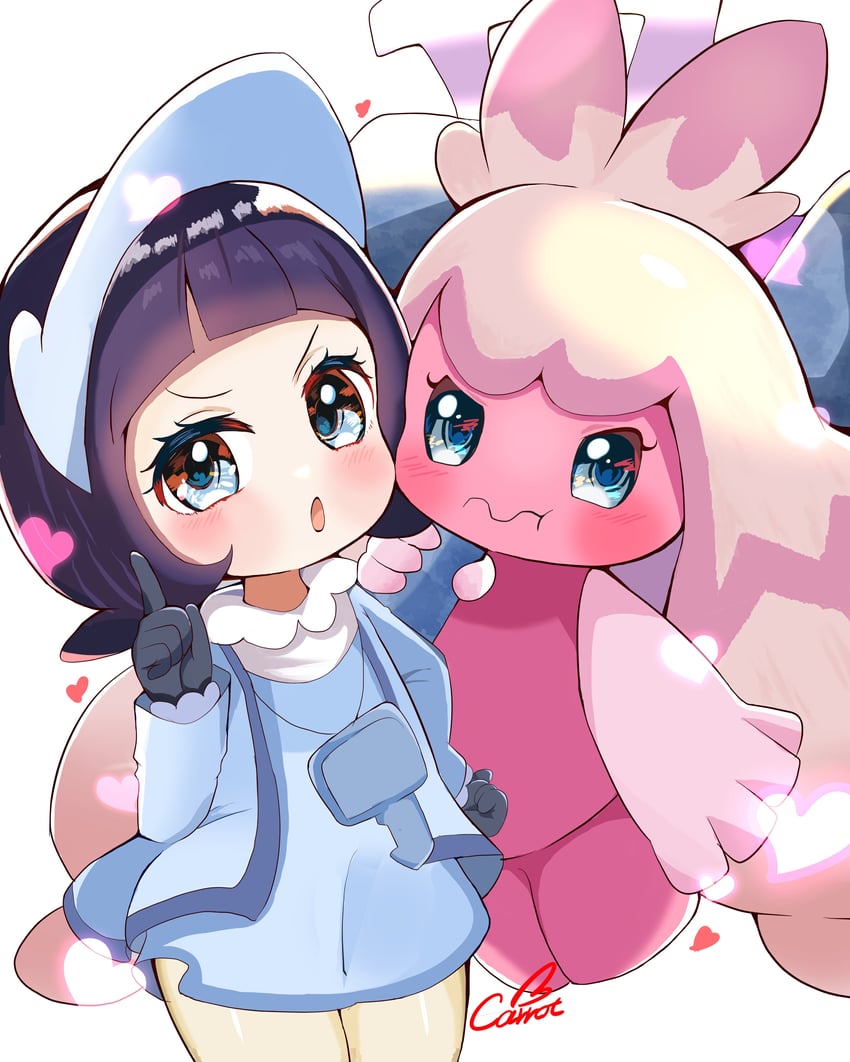 poppy and tinkaton (pokemon and 1 more) drawn by carrot_summer