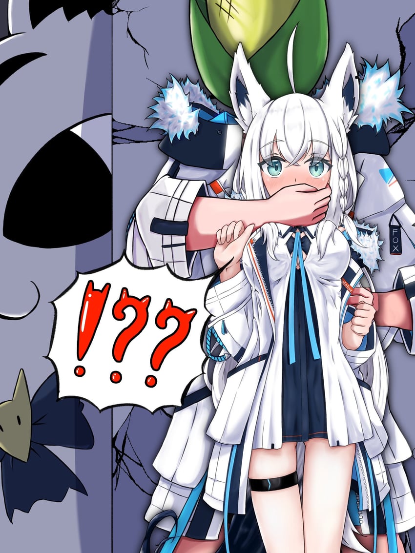 shirakami fubuki, sukonbu, and miteiru (hololive) drawn by sorazumiumi