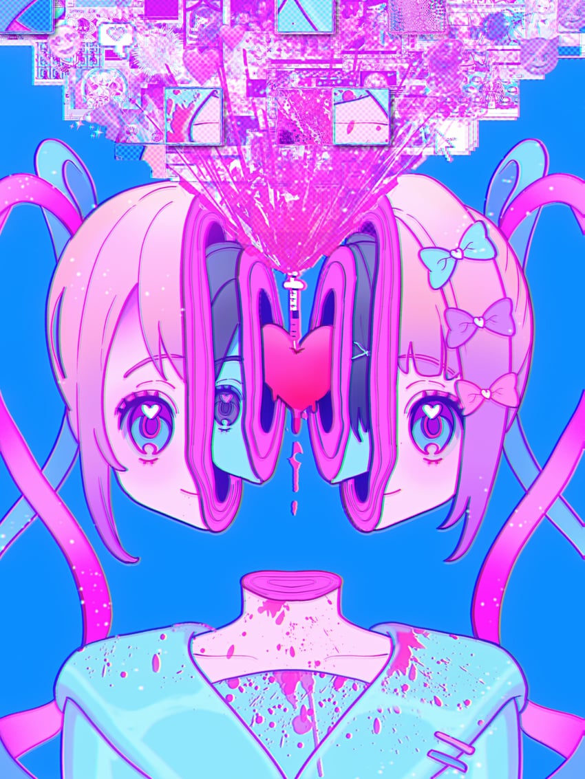 chouzetsusaikawa tenshi-chan and ame-chan (needy girl overdose) drawn by fadesir