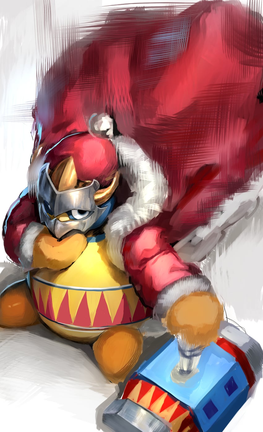 king dedede and masked dedede (kirby) drawn by xue_lian_wa_noel