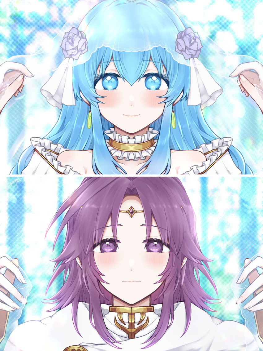 eirika and lyon (fire emblem and 1 more) drawn by misato_hao