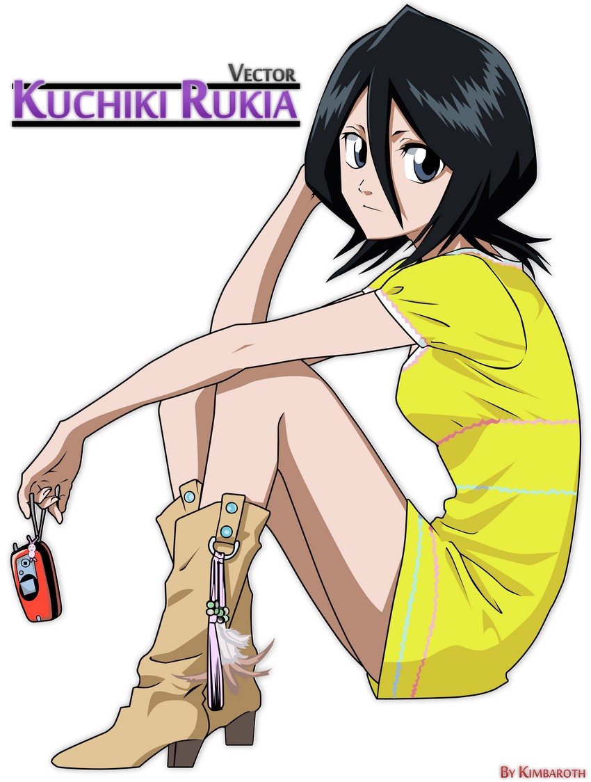 kuchiki rukia (bleach) drawn by kubo_tite