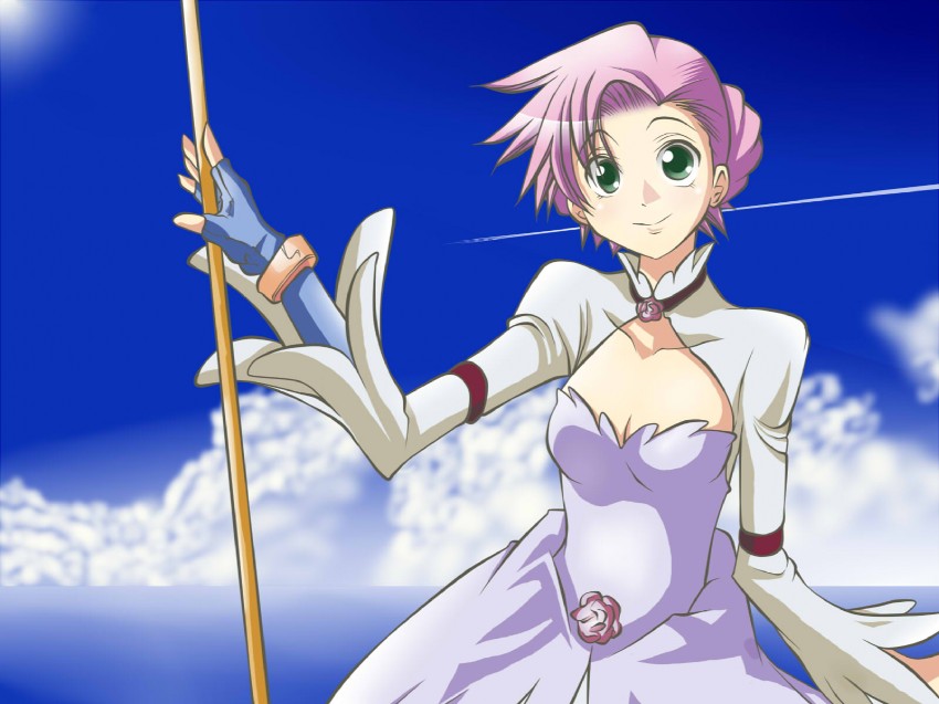 mizunashi akari and euphemia li britannia (code geass and 1 more) drawn by mari_tomo