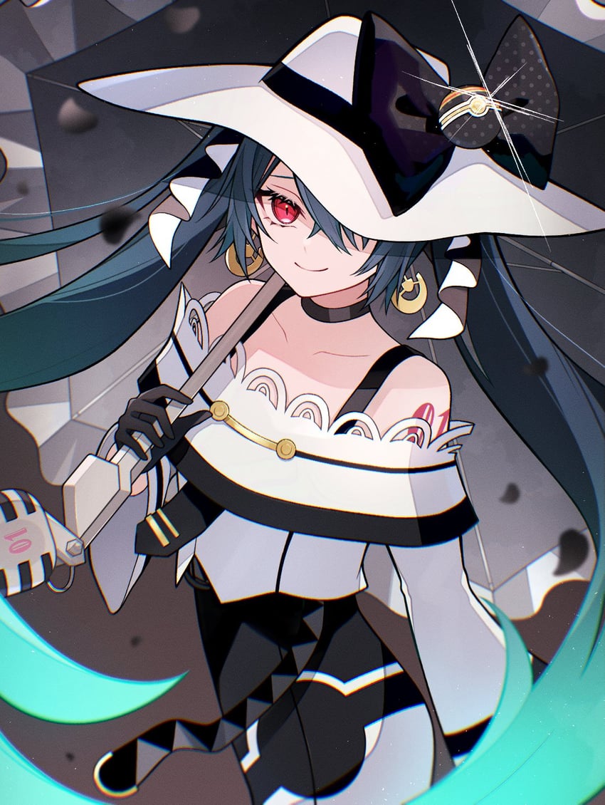 hatsune miku and dark miku (pokemon and 2 more) drawn by smtknitoha