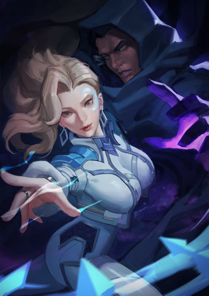 dagger and cloak (marvel and 1 more) drawn by phamoz