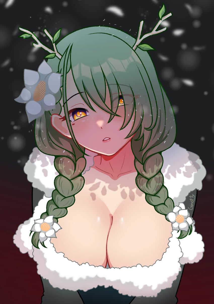 ceres fauna (hololive and 1 more) drawn by ginotty