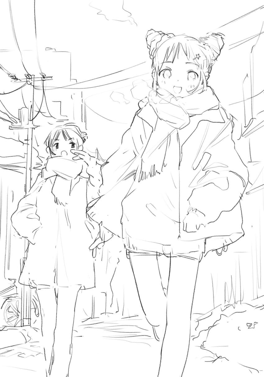 arisugawa otome and kamiya shion (aikatsu!) drawn by suiso_(owp)