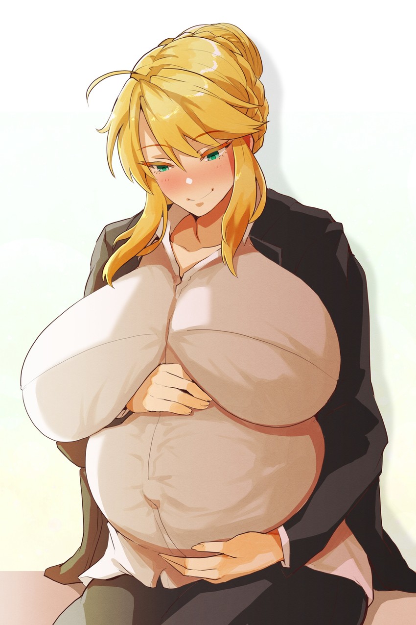 artoria pendragon (fate and 1 more) drawn by 41_(taskmaster41)