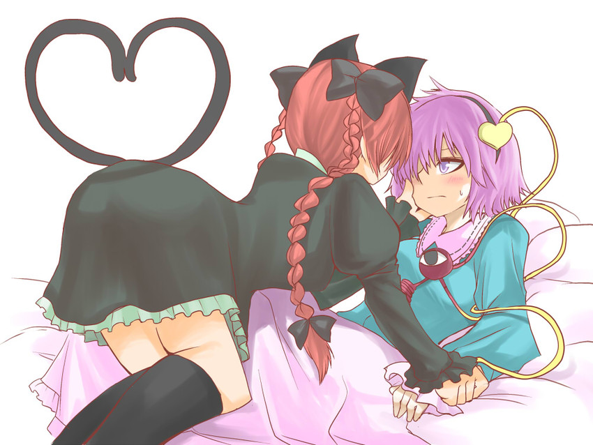 komeiji satori and kaenbyou rin (touhou) drawn by hane_(hanegoya)