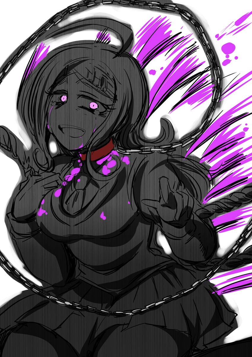 akamatsu kaede (danganronpa and 1 more) drawn by scythe-of-petals