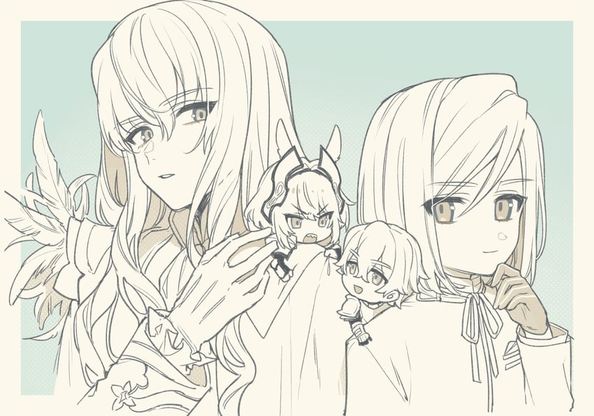 caenis, gawain, kirschtaria wodime, and leonard bistario harway (fate and 2 more) drawn by karokuchitose
