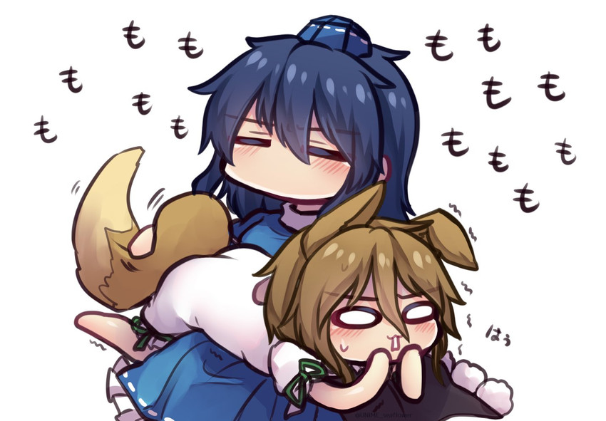 kudamaki tsukasa and iizunamaru megumu (touhou) drawn by unime_seaflower