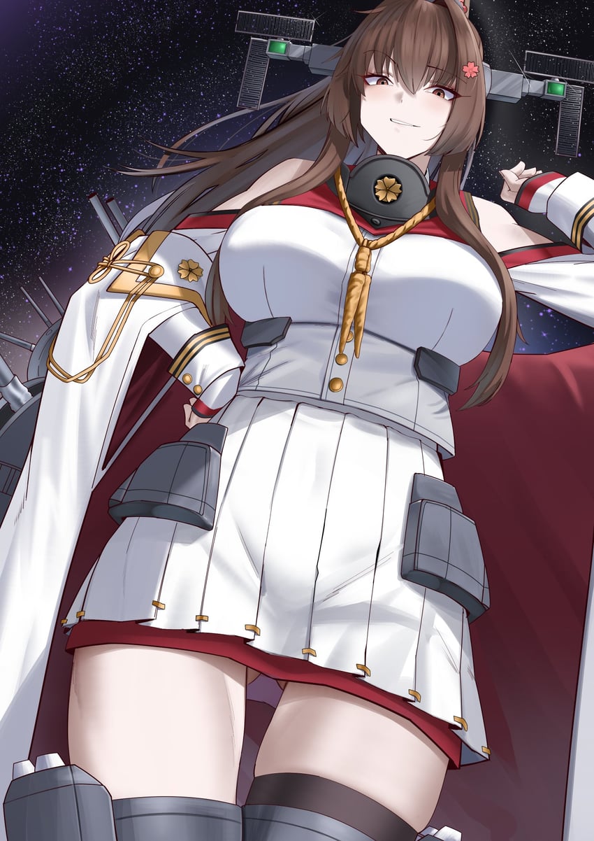 yamato and yamato kai ni (kantai collection) drawn by cliov