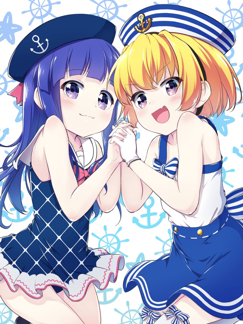 furude rika and houjou satoko (higurashi no naku koro ni) drawn by hazumi_otoya